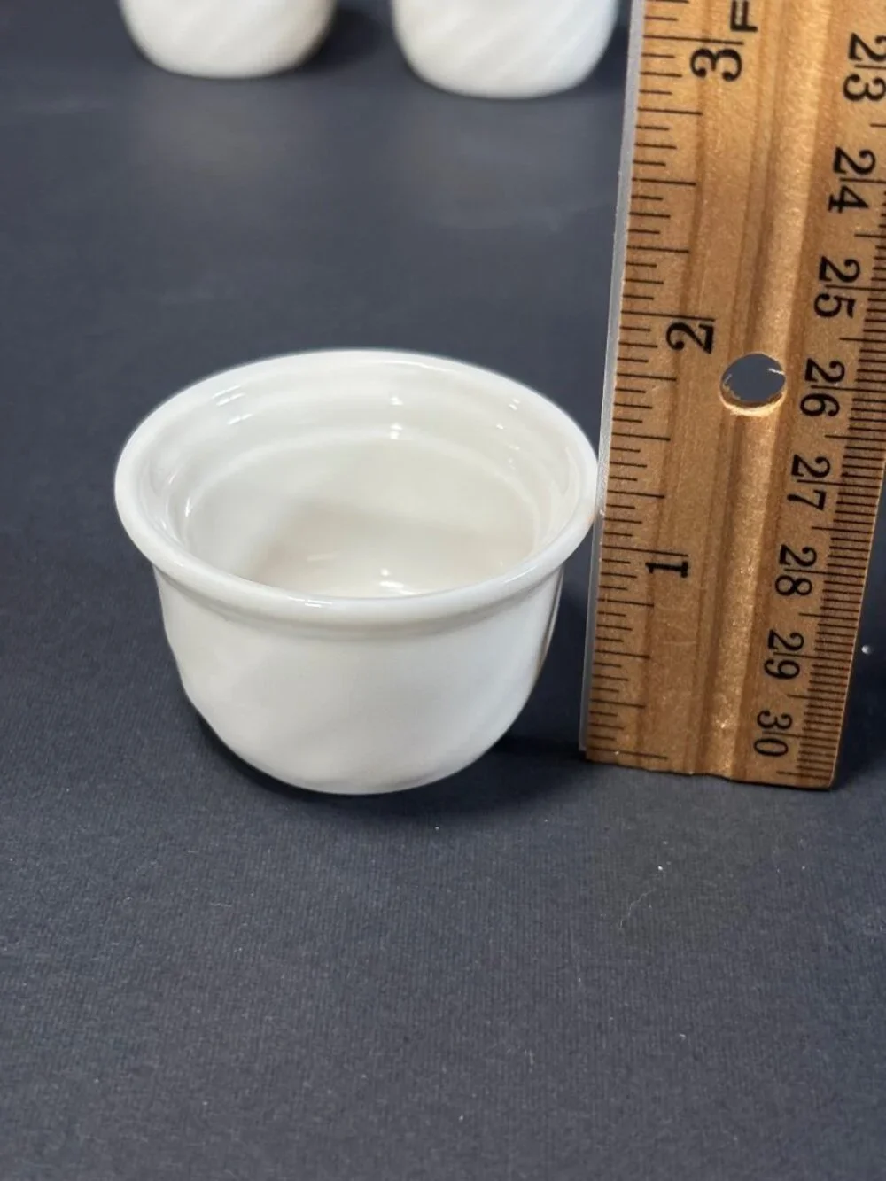 Ceramic Ramekin Prep Dip Or Egg Cups White Glossy Finish Small Bowls